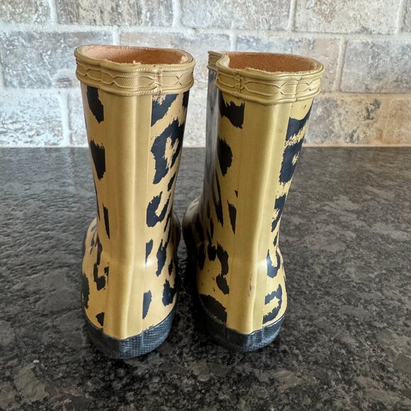 Hunter Waterproof Baby Girl  Cheetah Print Boots girls size 7 - Picture 4 of 12